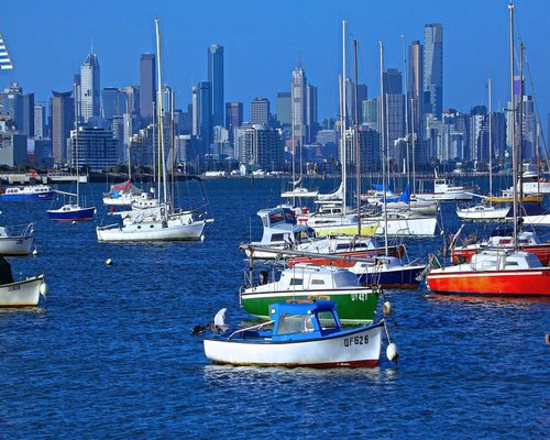 Melbourne Southbank precinct view